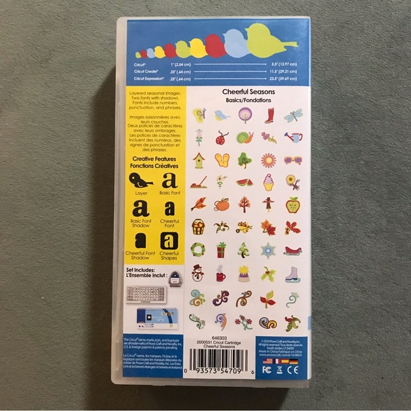 Cricut Creative Memories Cheerful seasons - shapes - Picture 2 of 16